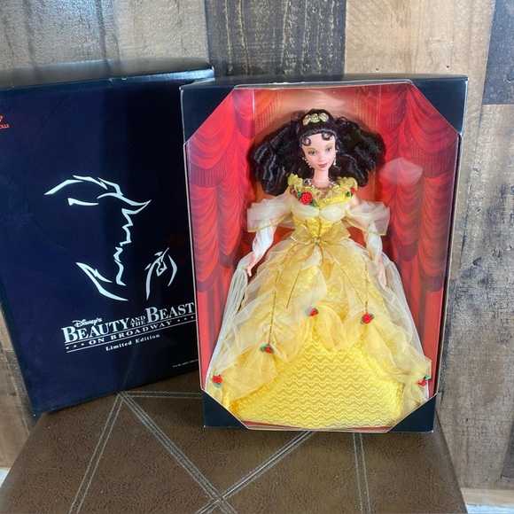 Mattel Other - Beauty & Beast on Broadway Belle 19844 Disney & Doll 1998 Barbie Vintage New